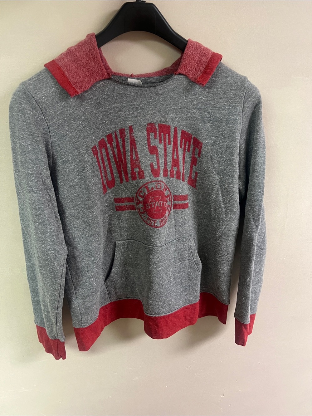 Iowa State Gray & Red Hoodie Sweatshirt - Women's Sweater